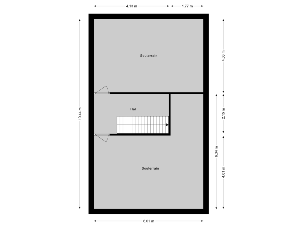 Bekijk plattegrond van Souterrain van Oshaarseweg 23