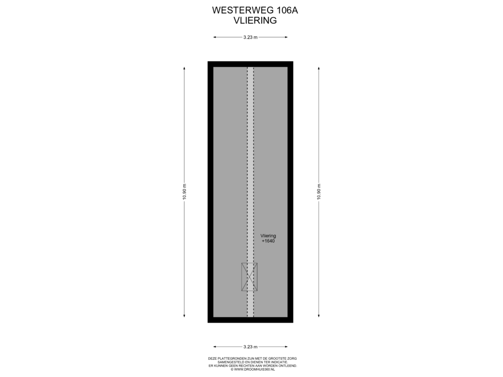 View floorplan of Vliering of Westerweg 106-A