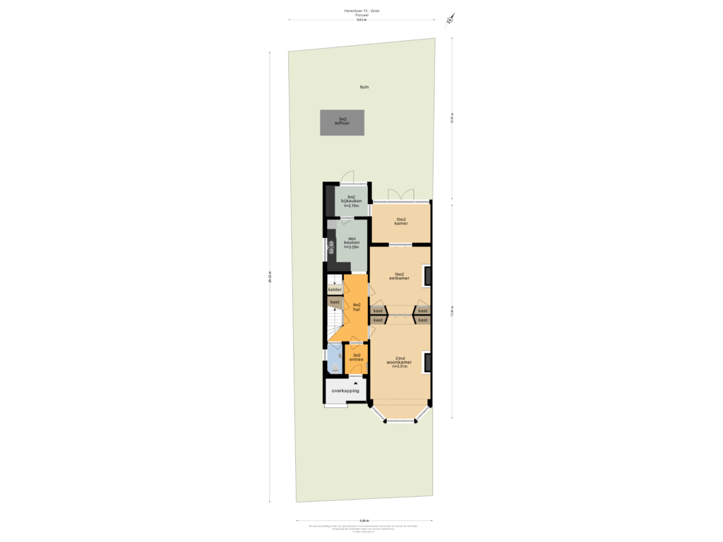 Bekijk plattegrond van PERCEEL van Herenlaan 13