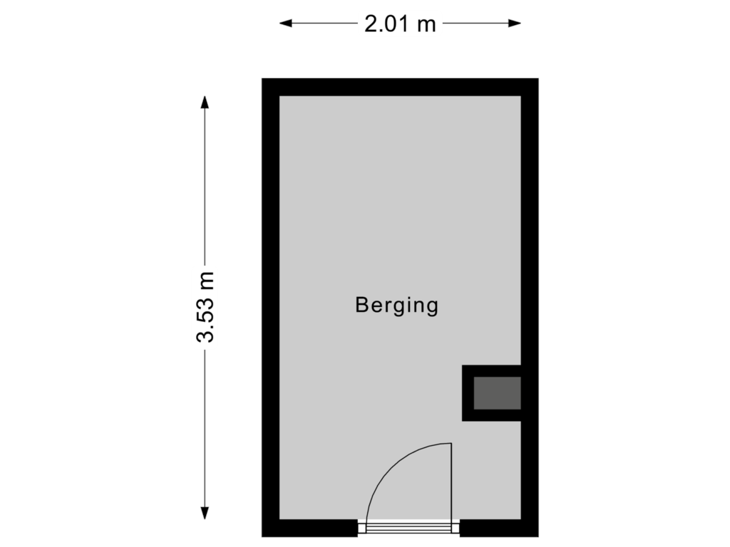 Bekijk plattegrond van Berging van Eisenhowerstraat 224