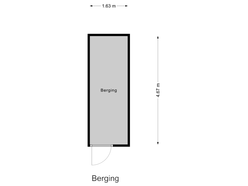 Bekijk plattegrond van Berging van Slotermeerlaan 179-2