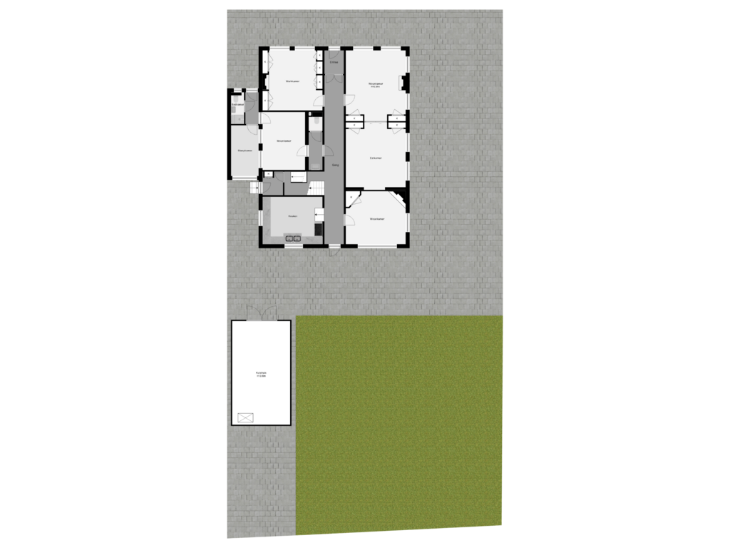 View floorplan of Perceeloverzicht of Westlaan 48