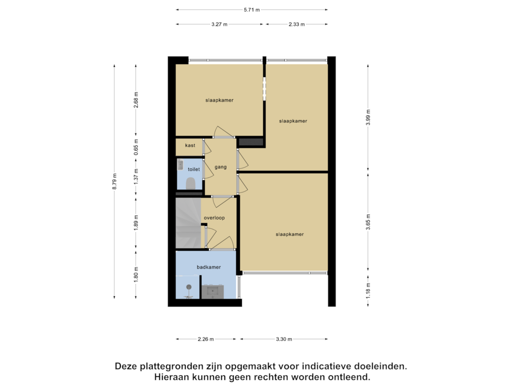 Bekijk plattegrond van Eerste Verdieping van Van Oldenbarneveltstraat 4