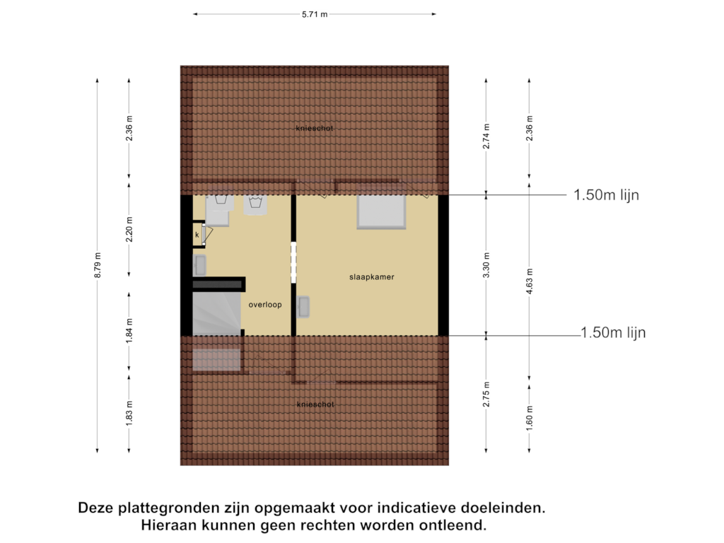 Bekijk plattegrond van Tweede Verdieping van Van Oldenbarneveltstraat 4