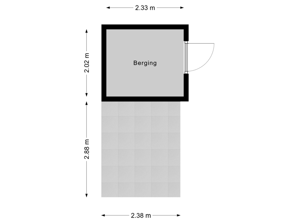 Bekijk plattegrond van Berging van Roovert 1-A