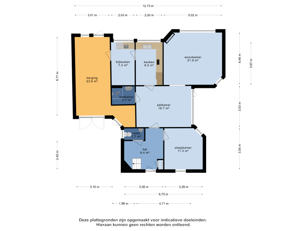 Bekijk plattegrond van Begane grond van Oosterkamp 11