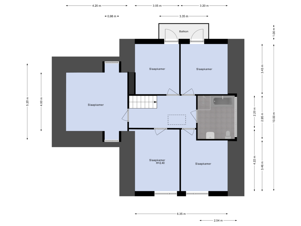 Bekijk plattegrond van Eerste etage van Dr Nolenslaan 14