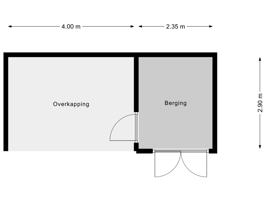 Bekijk plattegrond van Berging van Dr Nolenslaan 14