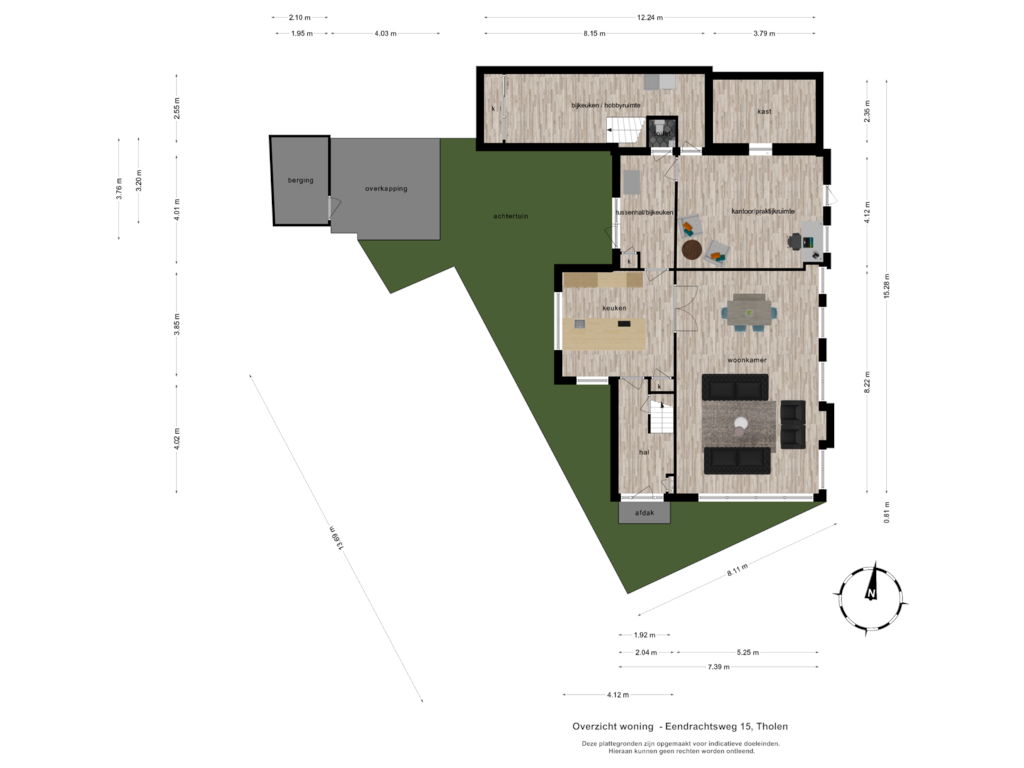 Bekijk plattegrond van Overzicht woning van Eendrachtsweg 15