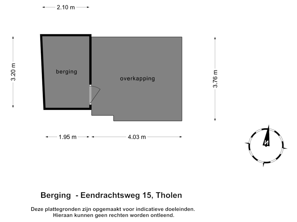 Bekijk plattegrond van Berging van Eendrachtsweg 15