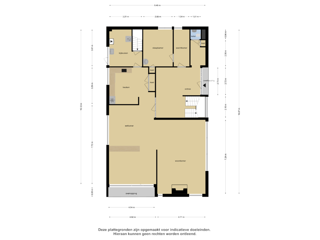 Bekijk plattegrond van Begane Grond van Kruisweg 7