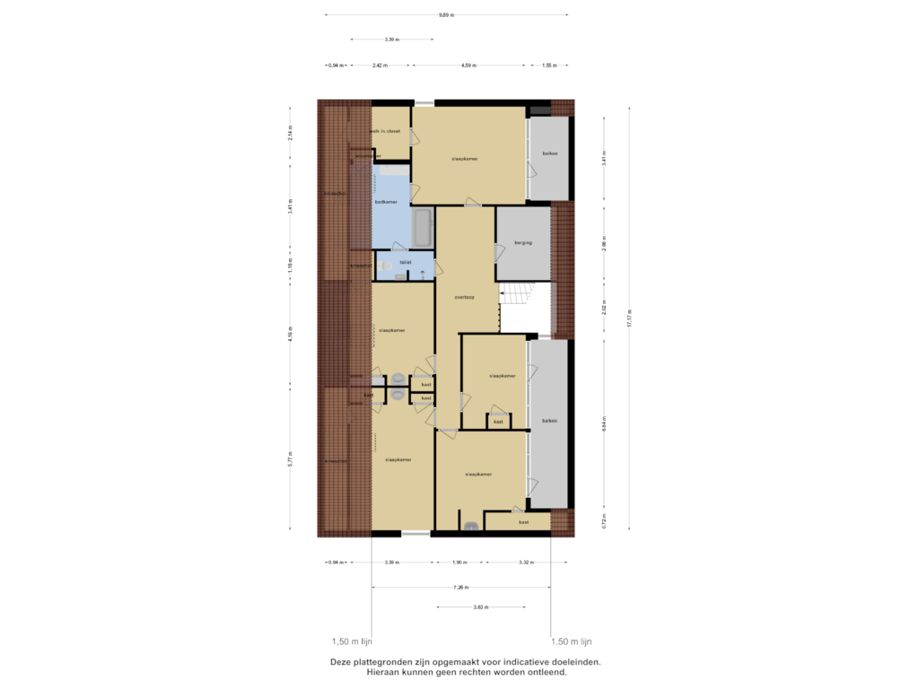 Bekijk plattegrond van Eerste Verdieping van Kruisweg 7