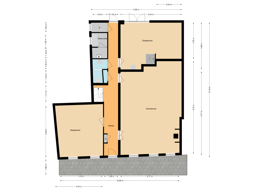 Bekijk plattegrond van First floor van Kaatsplein 3