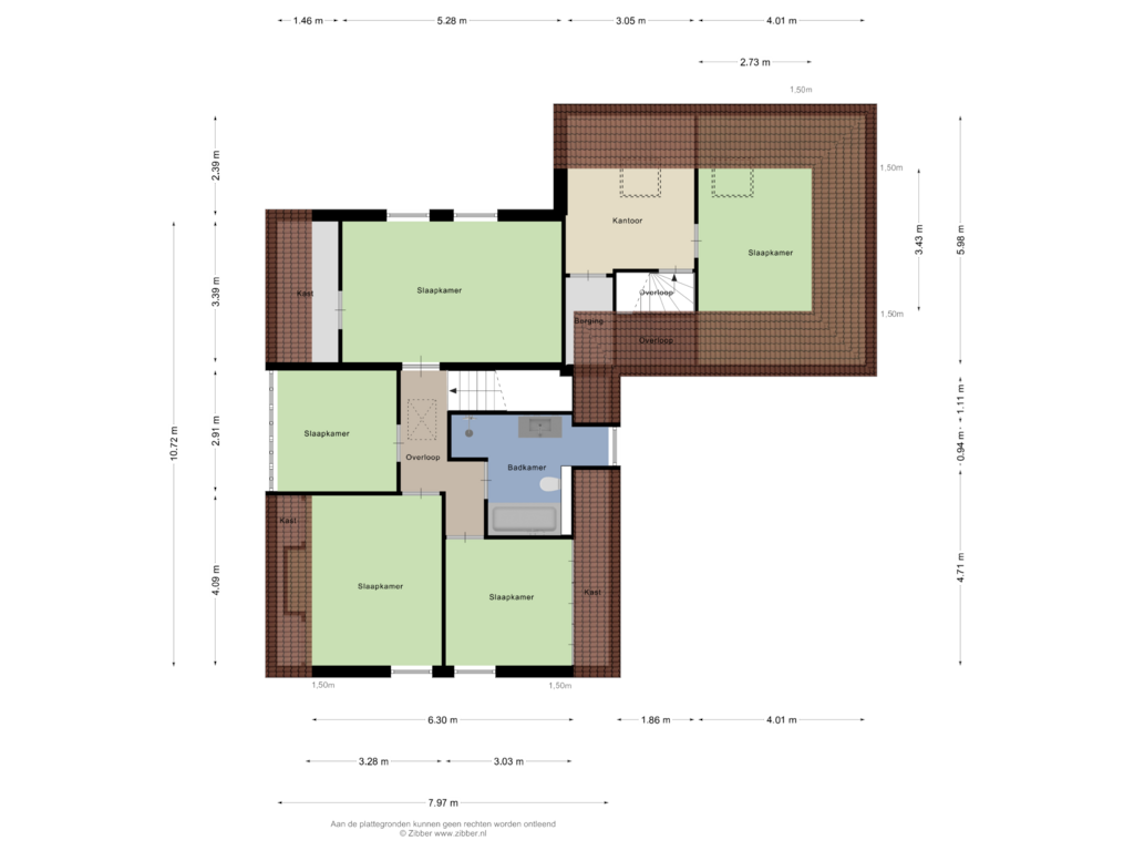 Bekijk plattegrond van Eerste Verdieping van Kerkkuilenweg 2