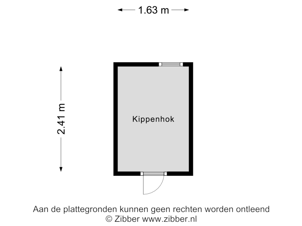 Bekijk plattegrond van Kippenhok van Kerkkuilenweg 2