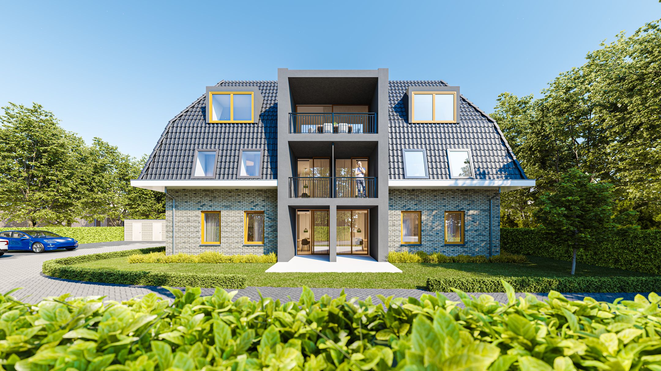 1e verdieping woning B (Bouwnr. 3b)