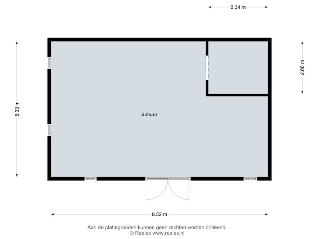 Bekijk plattegrond van Schuur van Wittensteinse allee 4