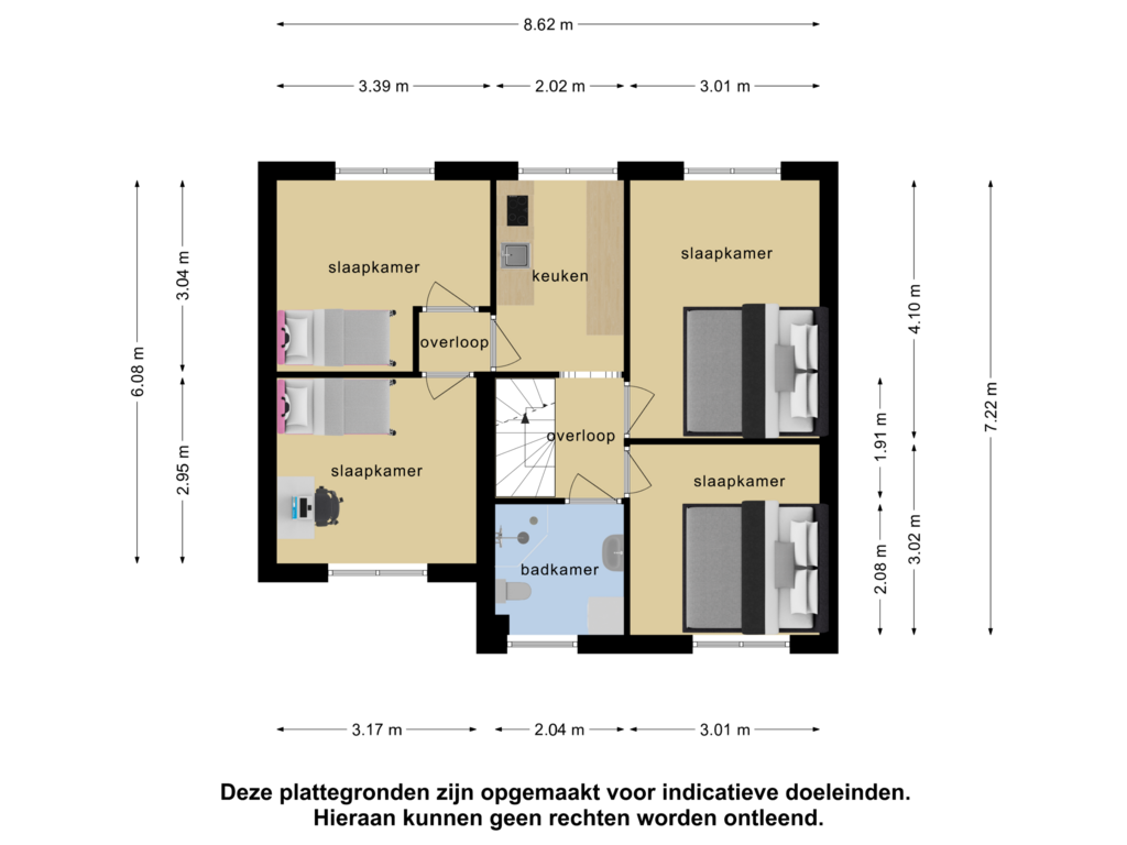 Bekijk plattegrond van 1e verdieping van Mercury 201