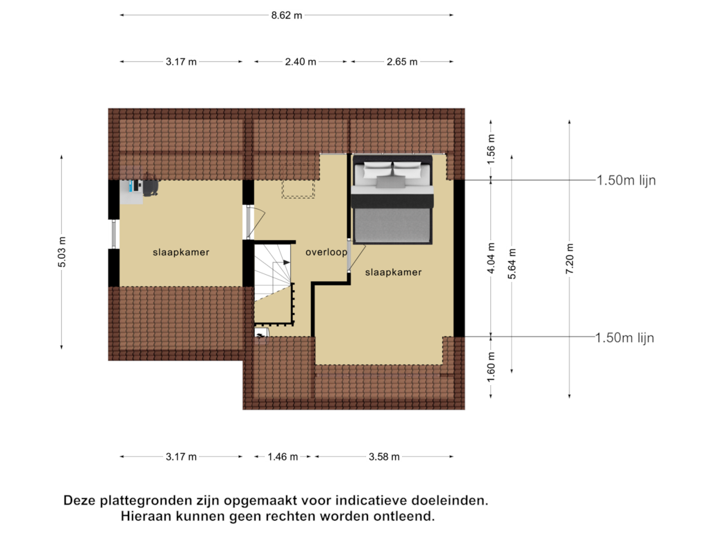 Bekijk plattegrond van 2e verdieping van Mercury 201