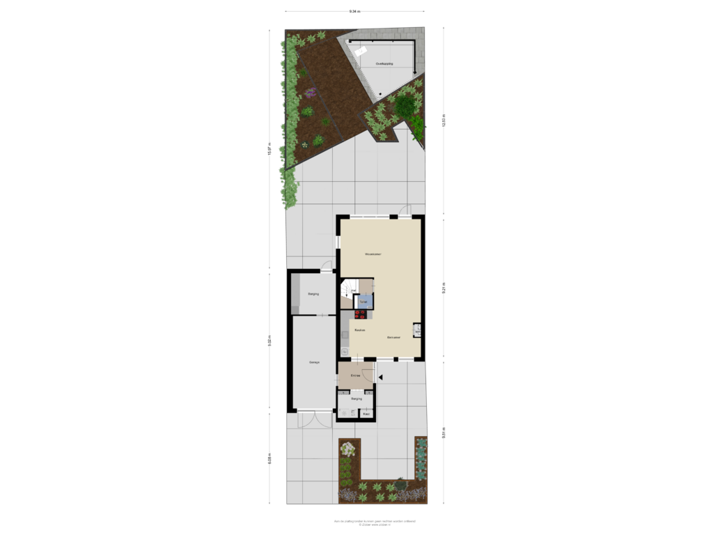 View floorplan of Begane Grond Tuin of Waterranonkel 25