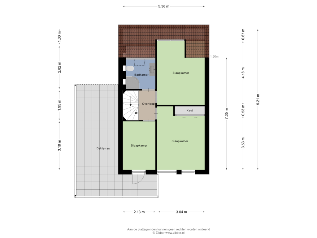 View floorplan of Eerste Verdieping of Waterranonkel 25