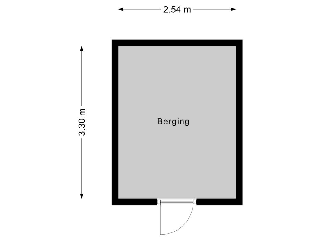 Bekijk plattegrond van Berging van Gerdesiaweg 571