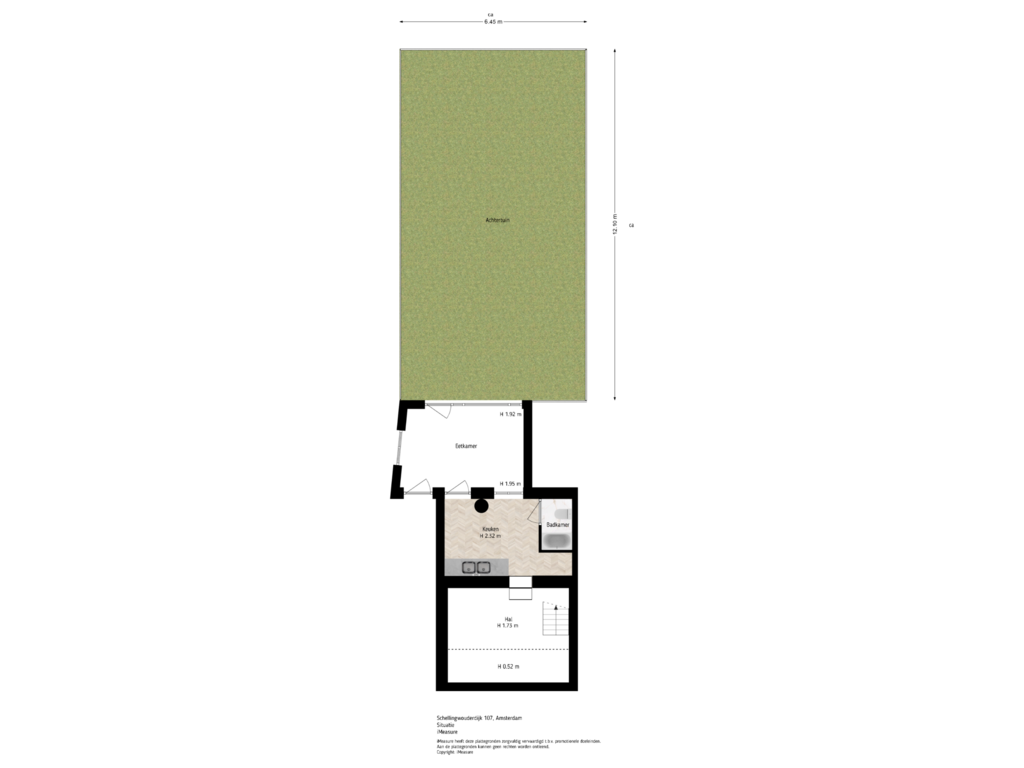 View floorplan of Situatie of Schellingwouderdijk 107