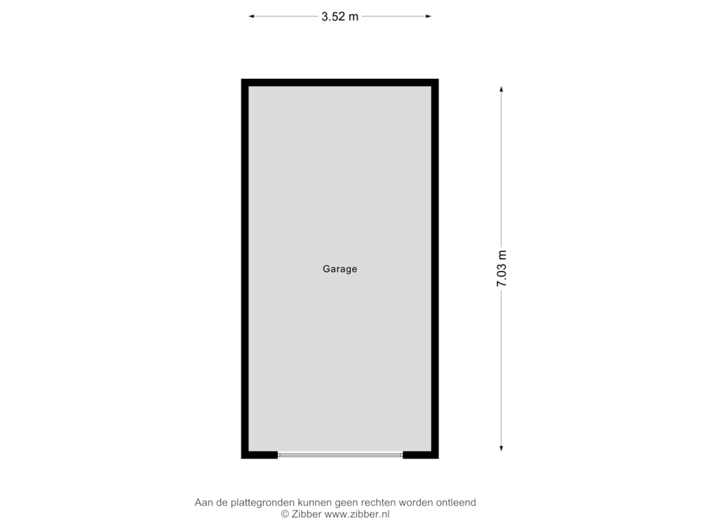 Bekijk plattegrond van Garage van Van Akenwei 13