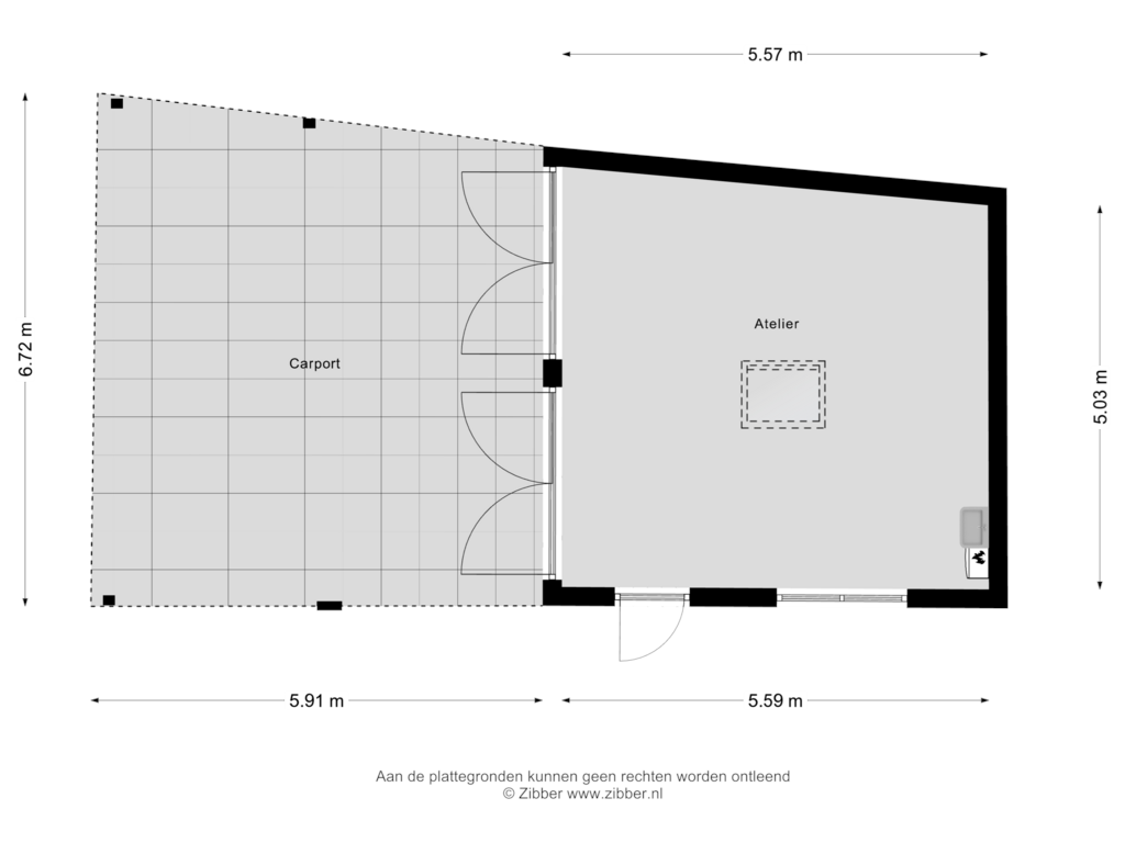 Bekijk plattegrond van Atelier van Hoenderloseweg 42