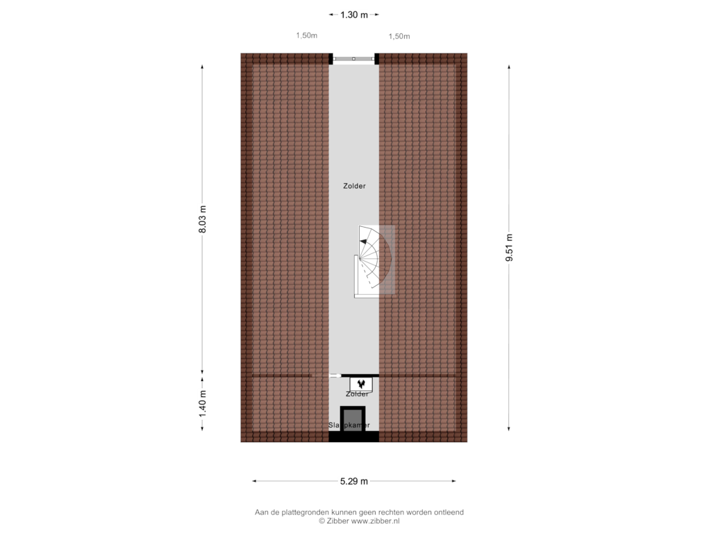 Bekijk plattegrond van Zolder van Westfriesedijk 57