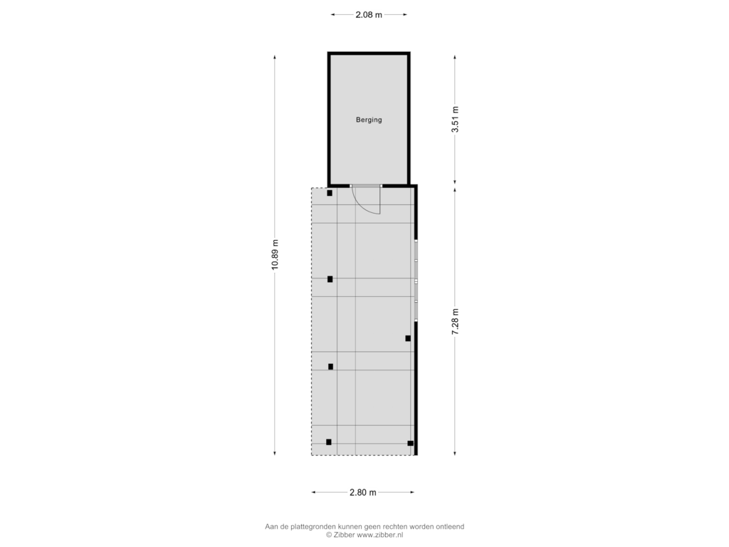 Bekijk plattegrond van Berging van Westfriesedijk 57