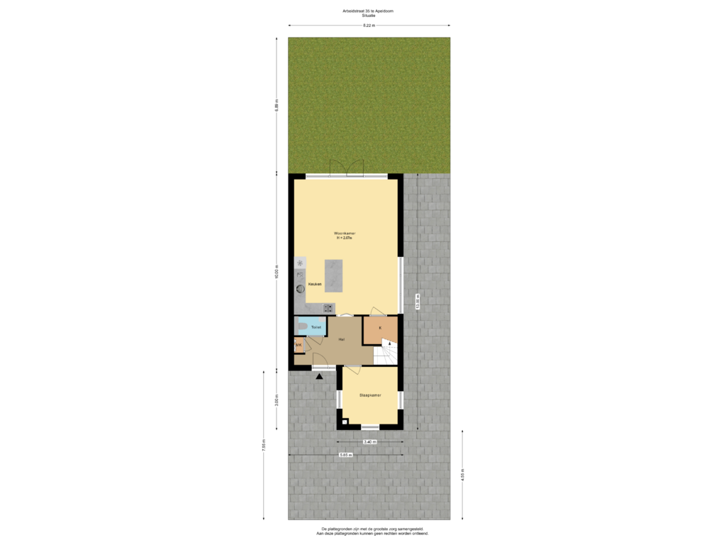 Bekijk plattegrond van Situatie van Arbeidstraat 35