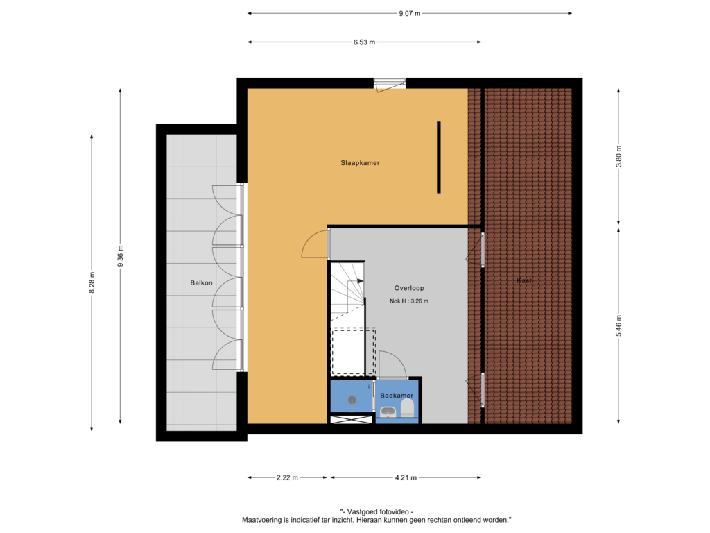 Bekijk plattegrond van 2e verdieping van Middelveld 56