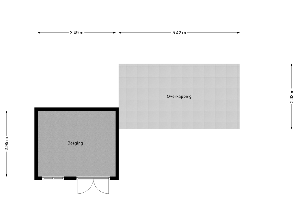 View floorplan of Berging of de Kluis 10