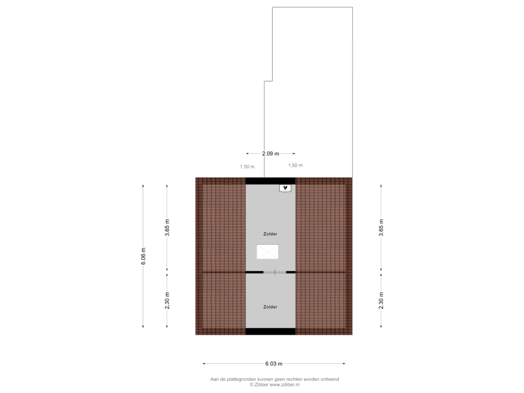 Bekijk plattegrond van Zolder van Saffierdreef 8