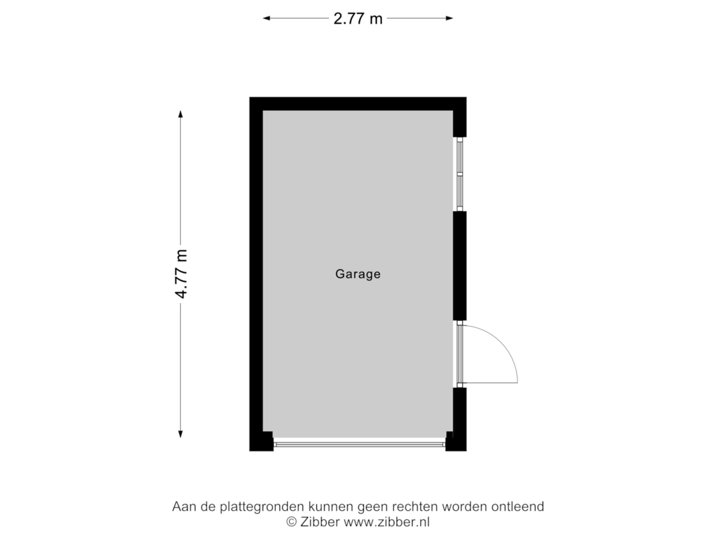 Bekijk plattegrond van Garage van Saffierdreef 8