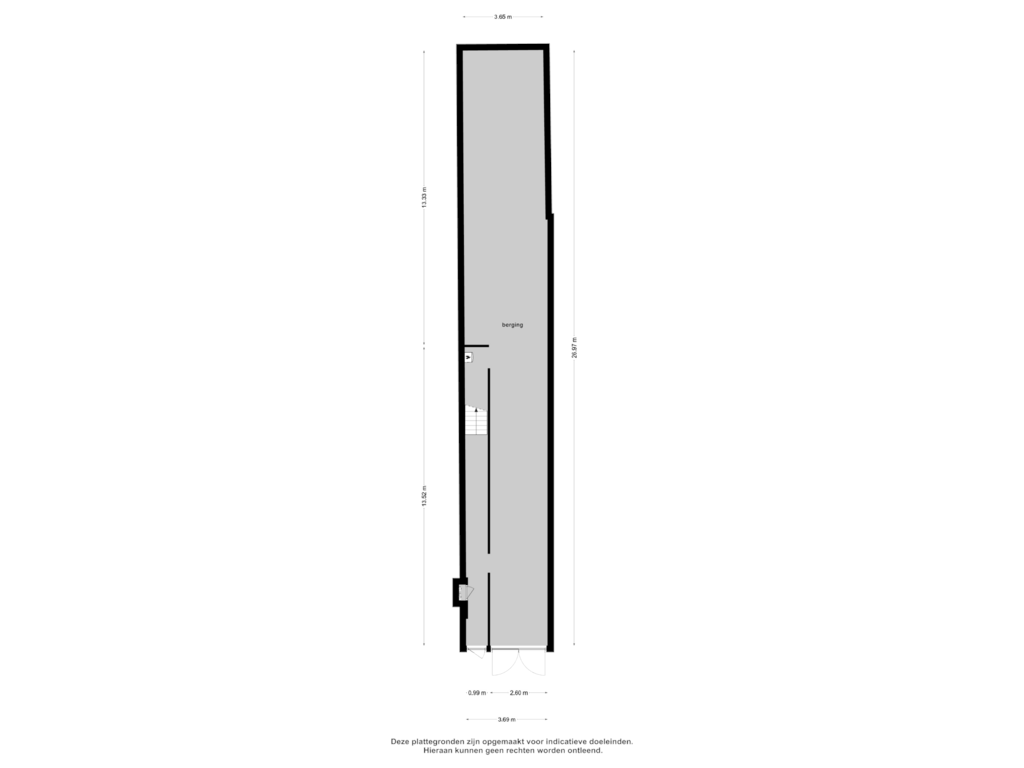 View floorplan of Begane grond of Ooster Boekelweg 50-C