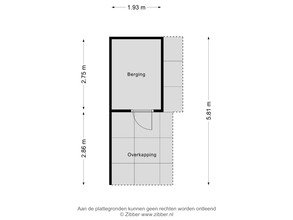 Bekijk plattegrond van Berging van Pastoor Geerdinkstraat 34