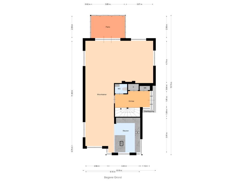 Bekijk plattegrond van Begane Grond van van Panhuysstraat 55