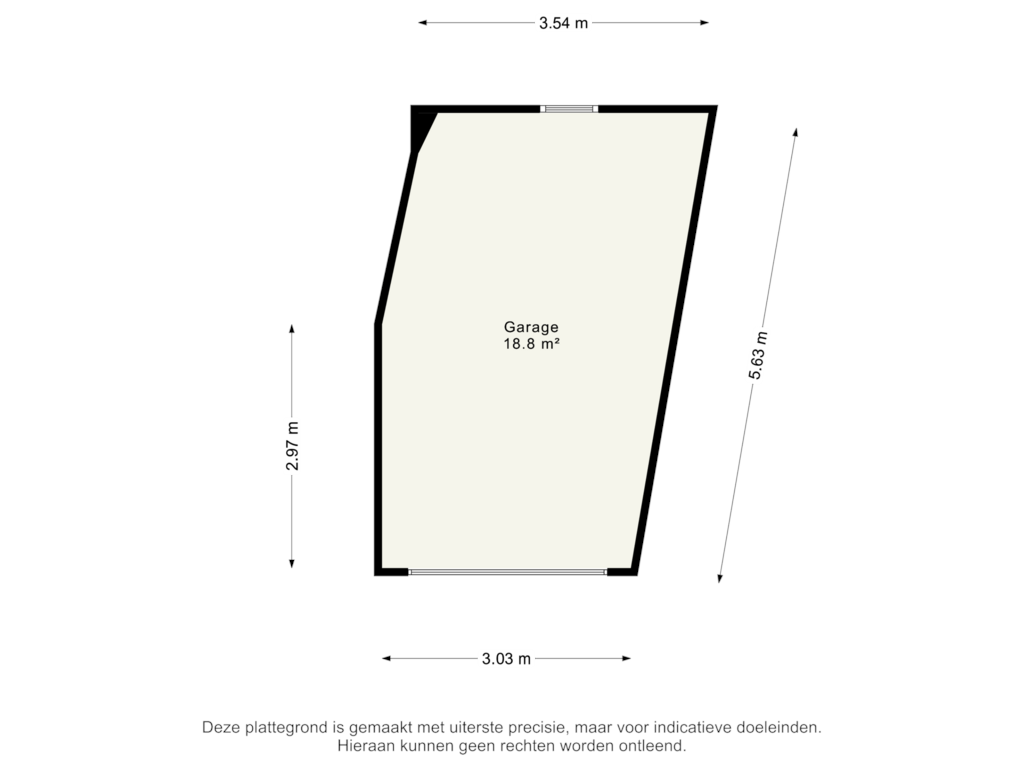 Bekijk plattegrond van Garage van Dagpauwoog 37