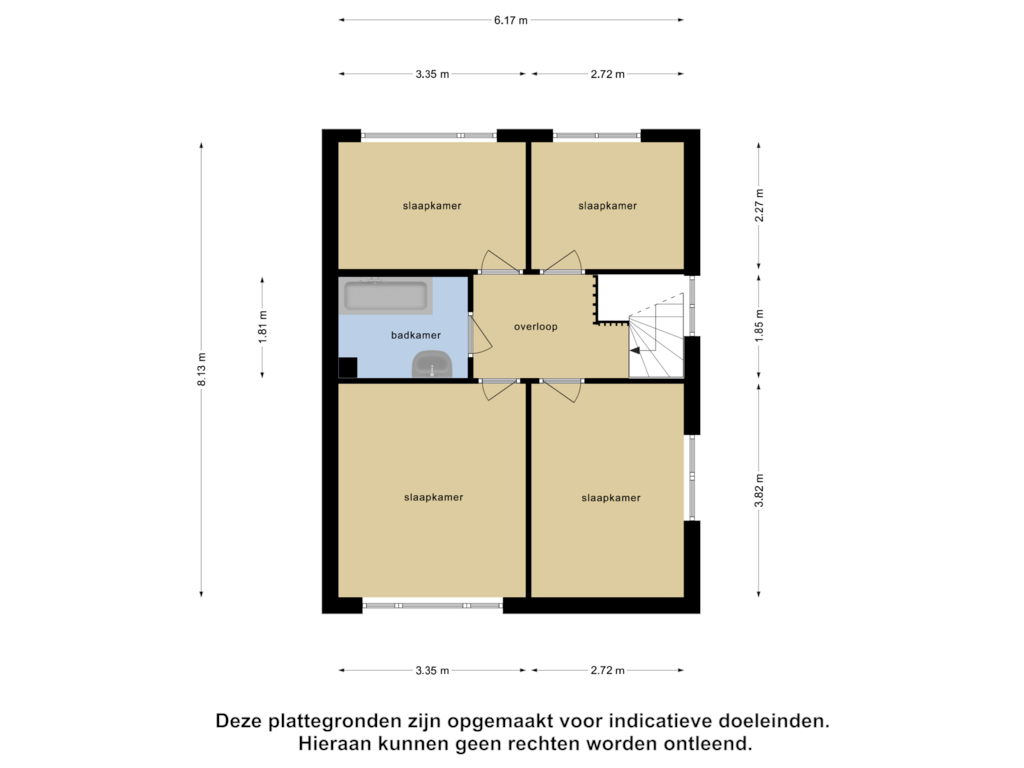 Bekijk plattegrond van Eerste Verdieping van Churchill-laan 18