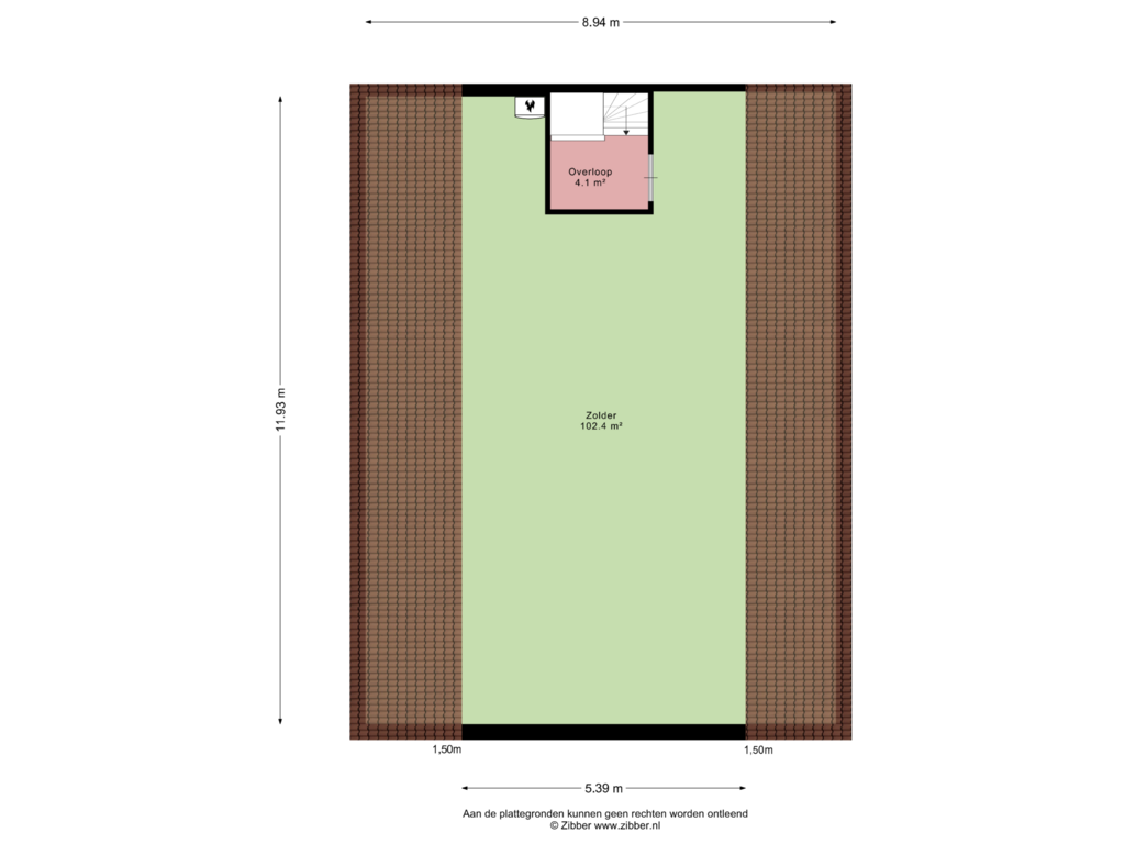 Bekijk plattegrond van Tweede Verdieping van Reeweg 28