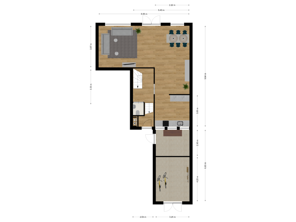 View floorplan of First floor of Dilletuin 47