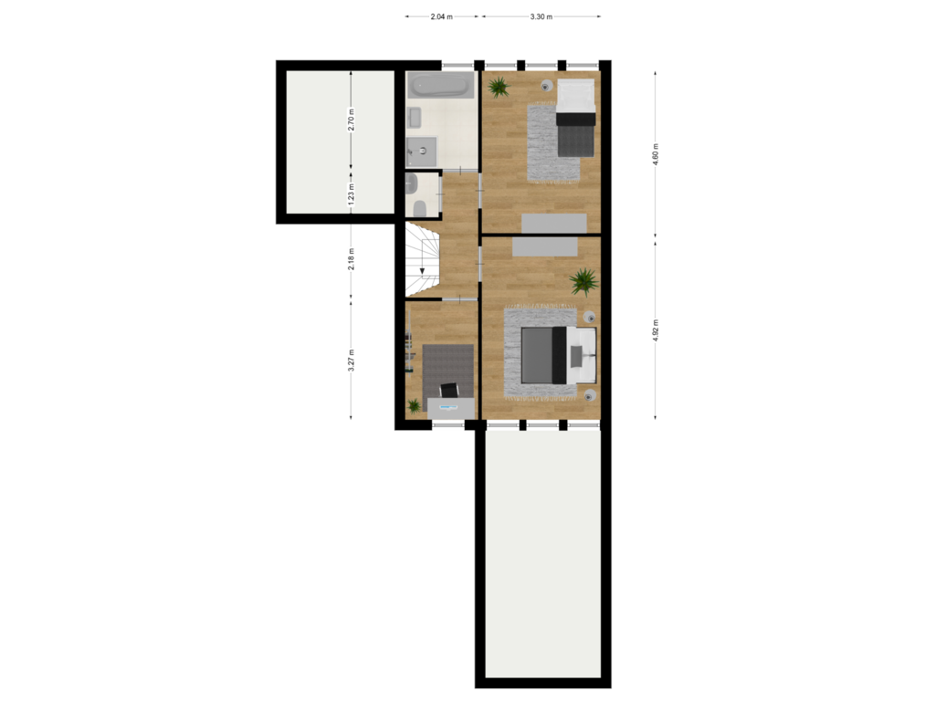 View floorplan of Verdieping of Dilletuin 47