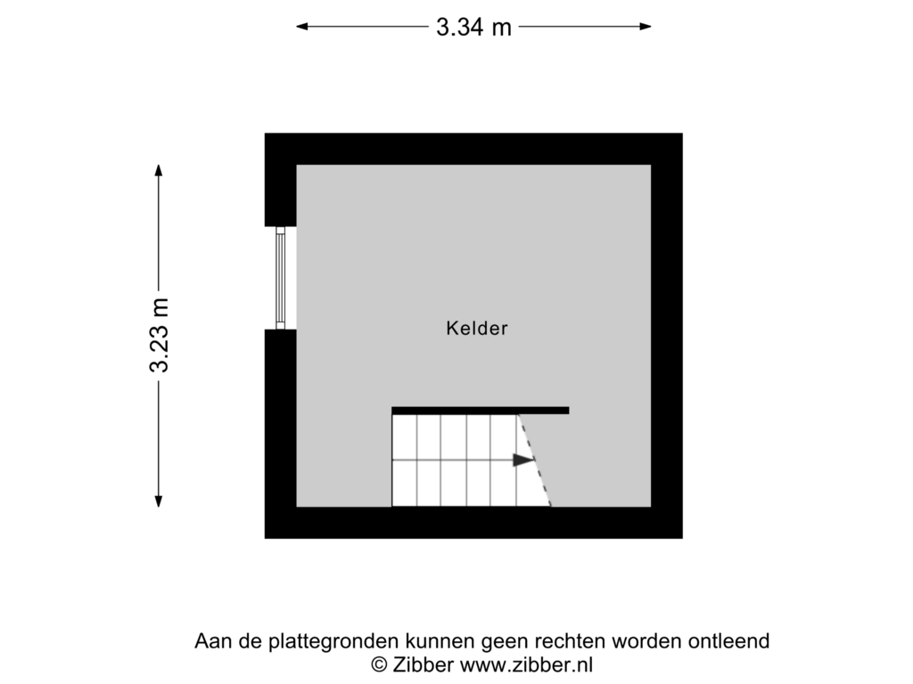 Bekijk plattegrond van Kelder van Vogelenzangsestraat 7