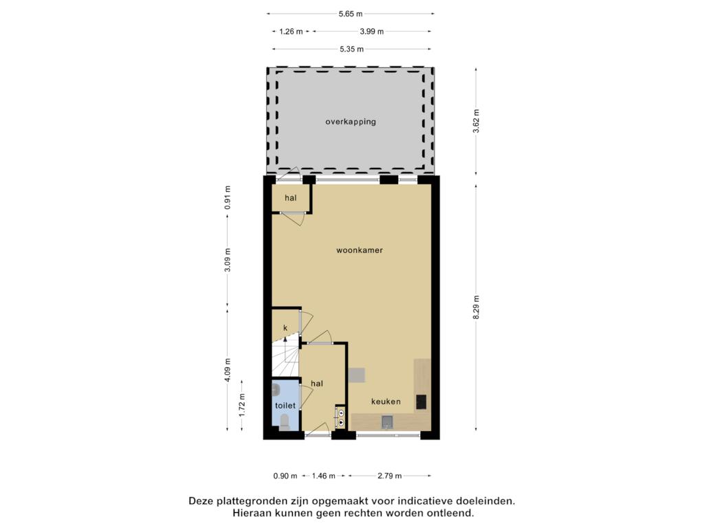 Bekijk plattegrond van Begane grond van Drenthehof 12