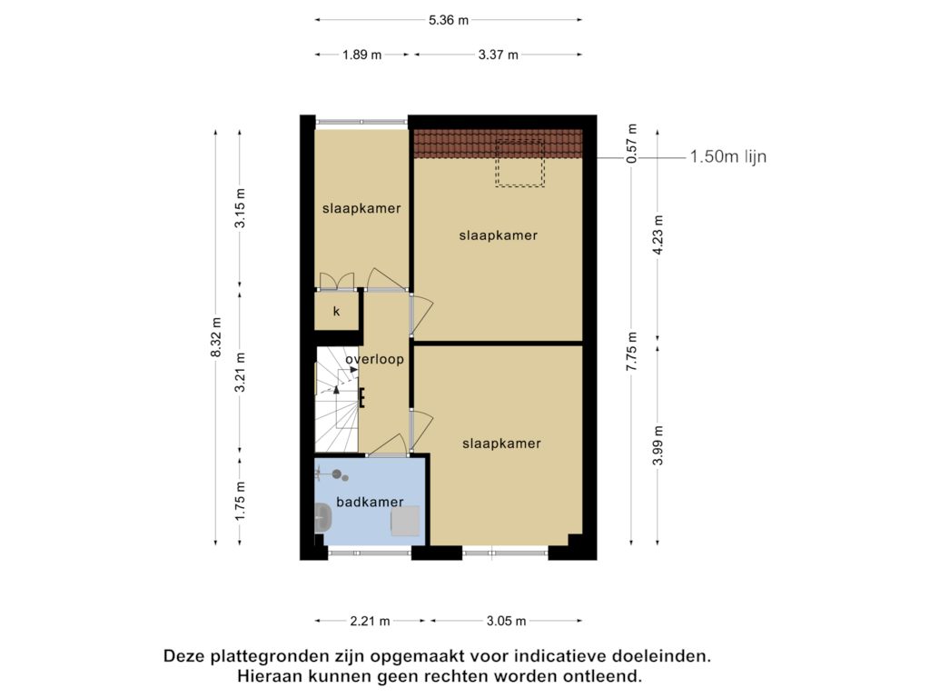 Bekijk plattegrond van 1e verdieping van Drenthehof 12