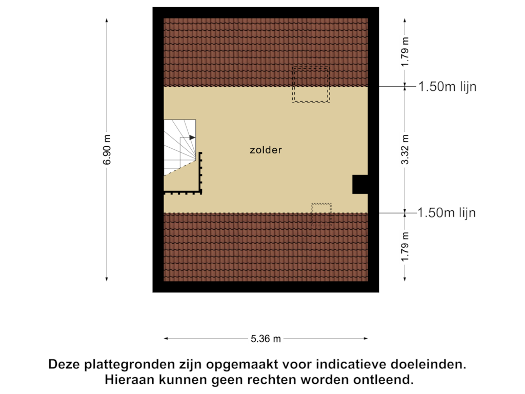 Bekijk plattegrond van 2e verdieping van Drenthehof 12