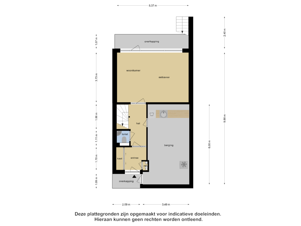 Bekijk plattegrond van Begane Grond van 't Kerkestuk 81