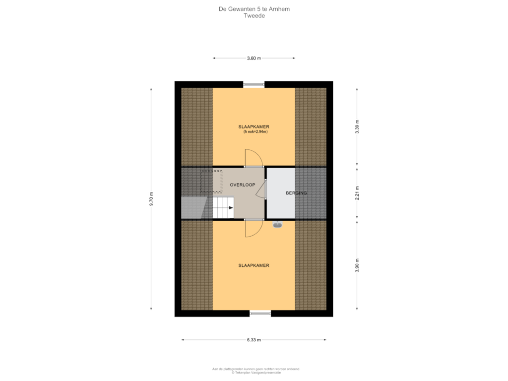 Bekijk plattegrond van Tweede  verdieping van De Gewanten 5